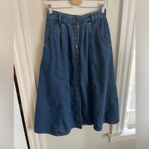 Midi Denim Skirt